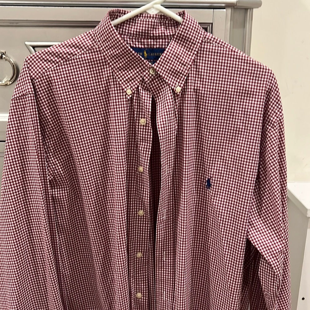 Performance casual button down Ralph Lauren large tall